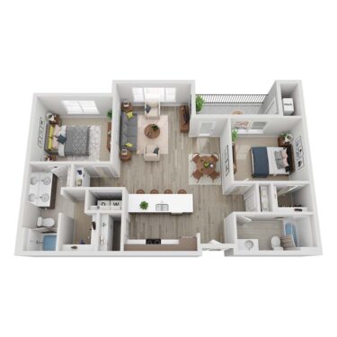 Rendering of the B2C Floor Plan