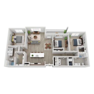 Rendering of the C2A Floor Plan